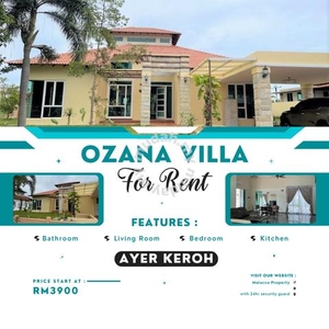 Grand Big 1 Sty Bungalow House 8000 sq.ft Ozana Villa Ayer Keroh