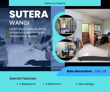Nice 2 Sty Terrace House Sutera Wangi Batu Berendam Infineon Melaka