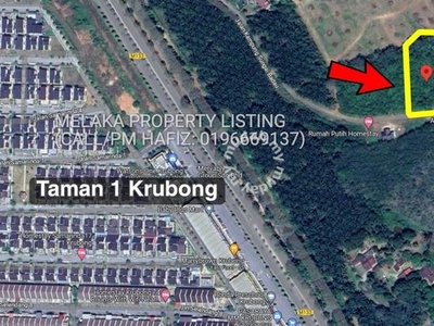 Tanah Setengah ekar di Krubong Melaka Kg. Sg Badau Infra Baik
