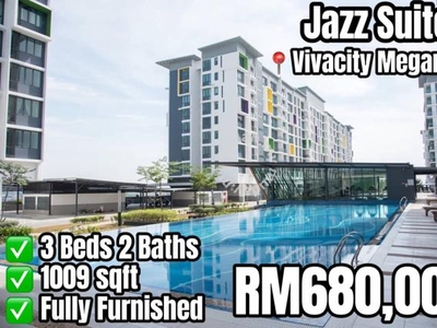 Vivacity Jazz Suite 3 Level 7 Fully Furnished 1009 Sqft