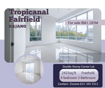 Double Storey Corner House For Sales, Fairfield Residence, Kajang