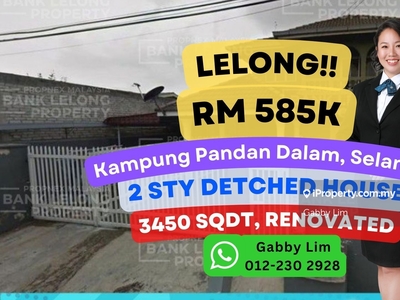 Lelong 2 Sty Detached, Lorong raya 9, Kampung Pandan Dalam @ Selangor