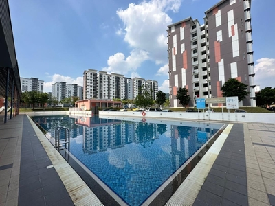 Partially Furnished Murah Apartment Seri Kasturi Setia Alam Blok 2 For Sale