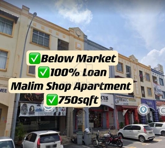 [100% Loan][2nd Floor] Shop Apartment Malim Jaya Batu Berendam Bachang