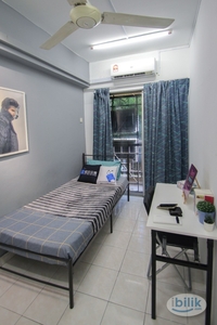 [FEMALE UNIT] Single Room with AirCond, Fan & Window for Rent at Pelangi Damansara, Mutiara Damansara