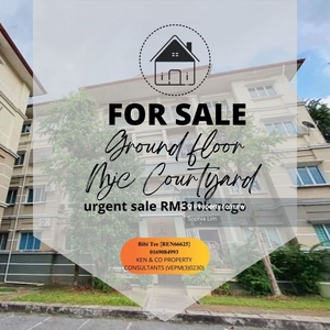 For sale Mjc courtyard Apartment Ground floor unit