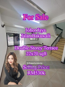Johor Jaya, Jalan Bakawali, Double Storey Terrace House, Mount Austin