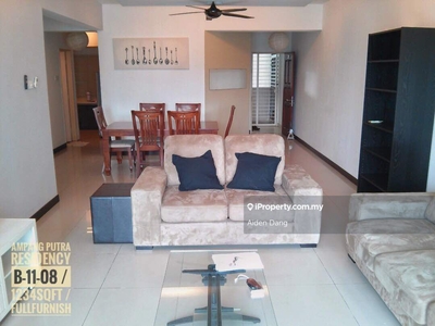 Leasehold Ampang Putra 3 Bedroom Fully Furnish For Sale KLCC View