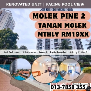 Molek Pine 2 Renovated Unit For Sale & Rent