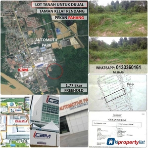 Agricultural Land for sale in Kuantan