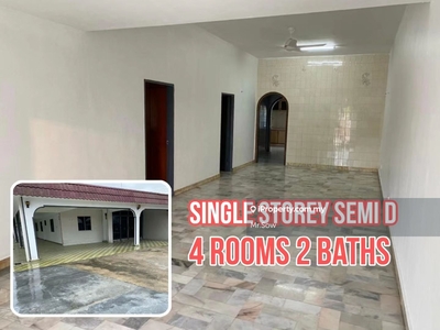 4 Rooms Single Storey Semi D for Rent