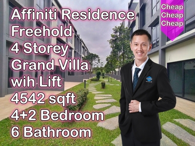 Affiniti Residences Taman Bukit Serdang Seri Kembangan Selangor 4 Storey Grand Villa with Lift for Sale