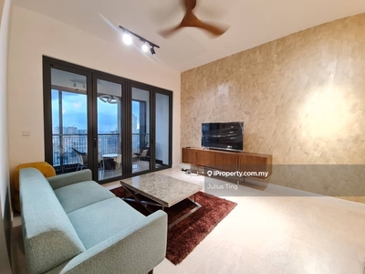 Apartment middle floor fully furnished private lift facing city view