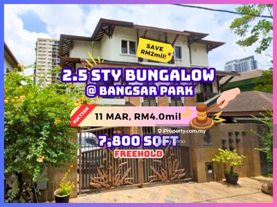 Bank Auction Save Rm2mil 2.5 Storey Bungalow @ Taman Bangsar Park