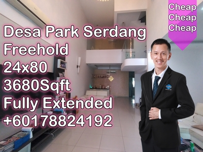 Desa Park Serdang Taman Bukit Serdang Seri Kembangan Selangor 3 Storey House For Sale