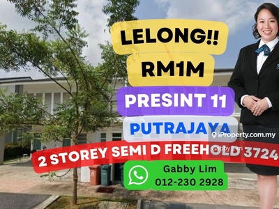 Lelong Super Cheap 2 Storey Semi D House @ Presint 11 Putrajaya