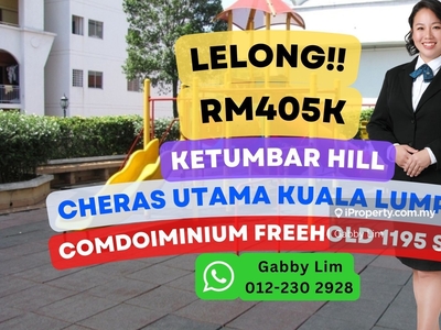 Lelong Super Cheap Condominium @ Ketumbar Hill Taman Cheras Utama KL