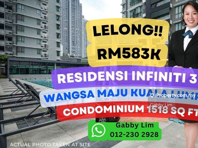 Lelong Super Cheap Condominium @ Residensi Infiniti 3 Wangsa Maju KL
