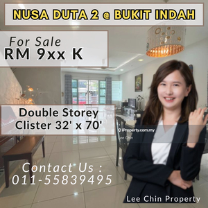 Nusa duta 2 bukit indah double storey cluster for sale