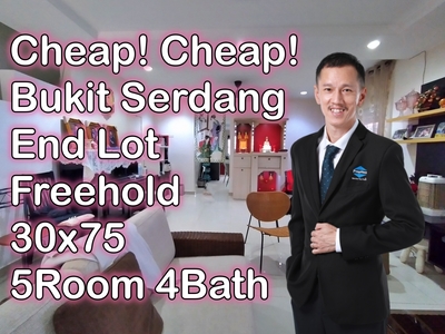 Taman Bukit Serdang Seri Kembangan Selangor 2 Storey End Lot House For Sale