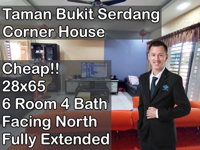 Taman Bukit Serdang Seri Kembangan Selangor 2.5 Storey Corner Terrace House For Sale