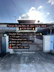 Taman Skudai Baru Double Storey Low Cost House Renovated For Rent