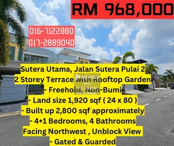 Taman Sutera Utama Jalan Sutera Pulai 2/xx 2 Storey Superlink House For Sale Nusa Bestari Bukit Indah