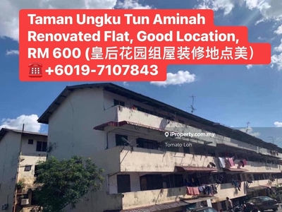 Taman Ungku Tun Aminah @ Skudai Renovated Low Cost Flat For Rent