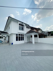 Tun Aminah renovated end lot double storey terrace house