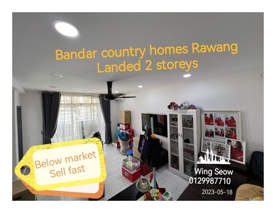 Bandar Country homes landed 2 double storey Sale