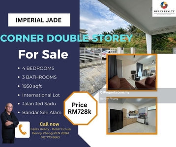 Corner Double Storey House for Sell @ Imperial Jade Seri Alam