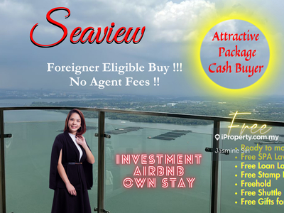 Country Garden Danga Bay Full Seaview 2/3 Rooms, Foreigner can buy!