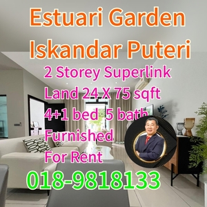Estuari Garden 2 Storey Superlink Terrace for Rent
