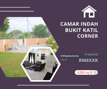 Freehold 6300 sq.ft Corner Rumah 1 Sty Semi D Camar Indah Bukit Katil