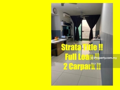 Good View / 2 Carpark / Full Loan / Strata Title / Lakepark / Selayang