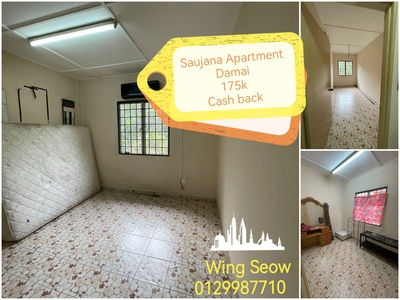 Saujana Apartment Damansara Damai For Sales Cheapest 1k Booking CASH back Full Loan