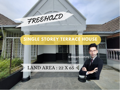 Single Storey Terrace House, Freehold For Sale