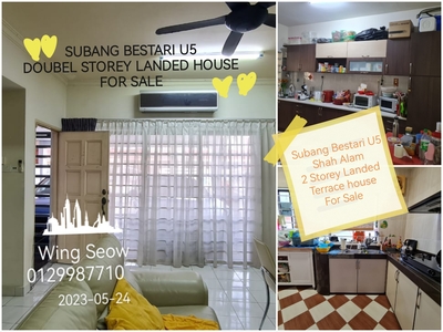Subang Bestari U5 Shah Alam 2 Two Double Storey Landed House for sale Renovated extension kitchen