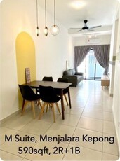 M Suite Desa Park North Bandar Menjalara Studio Unit Fully Furnished for Rent
