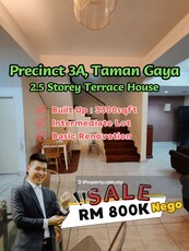 Precinct 3a Taman Gaya 2.5 Storey Terrace House