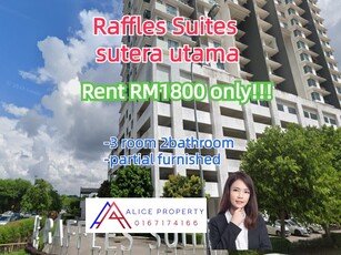 Raffles suites sutera utama partial furnish from perling mall short cut to sutera mall
