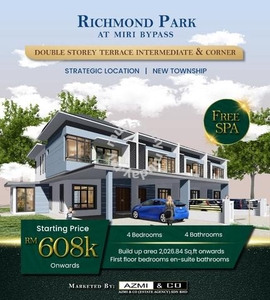 New Double Storey Terrace & Semi D At Richmond Park By Pass Road Miri