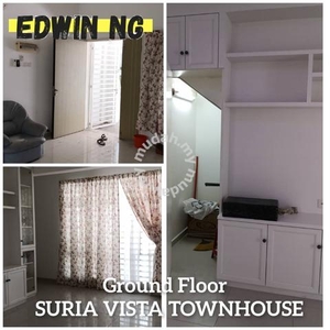 3 Storey Suria Vista Townhouse, Partially Furnished, Good Condition