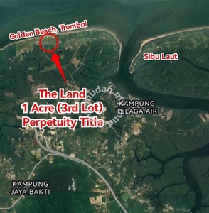 1 Acre Land (3rd Lot) (Perpetuity) at Golden Beach, Trombol Kuching
