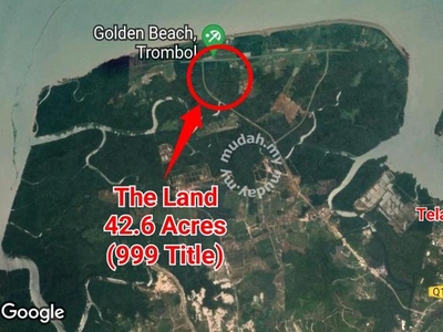 43 Acres Land (999 Title) at near Golden Beach, Trombol Kuching