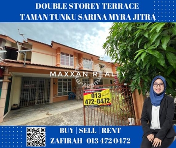 BELOW MARKET VALUE Double Storey Terrace Taman Tunku Sarina Myra Jitra