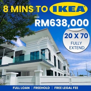 New Landed Property Double Storey Terrace House Project (Nearby IKEA)
