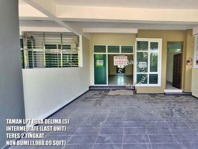 Non Bumi Teres 2Tkt 4 Bilik di Wakaf Bharu Dekat Balai Polis & Sekolah