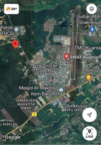 6.6 acre FREEHOLD LAND beside KUANTAN AIRPORT & RMAF Base Camp
