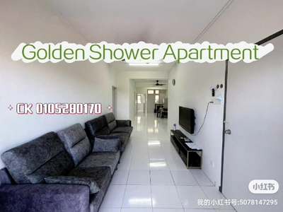 FULLY FURNISHED Pangsapuri Golden Shower Condo Ruby Klebang Besar Limbongan Melaka Town Area
